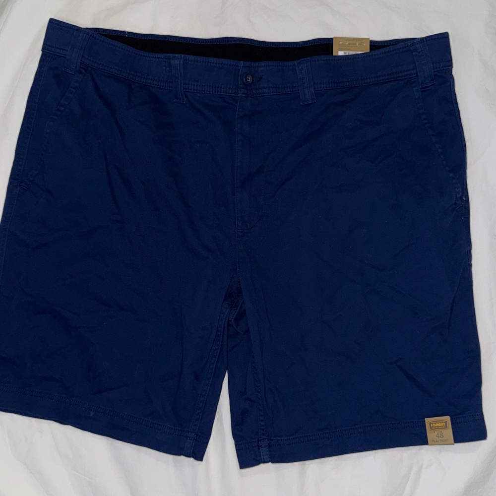 The Foundry Supply Co. Men's Tan Flat Front Shorts